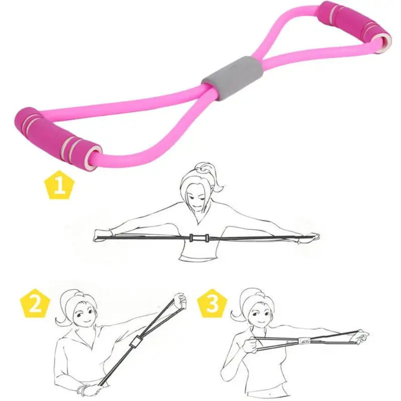 Bande Élastique en 8 - Équipement de Fitness pour Entraînement Sportif et Yoga - Bandes de Résistance pour Musculation