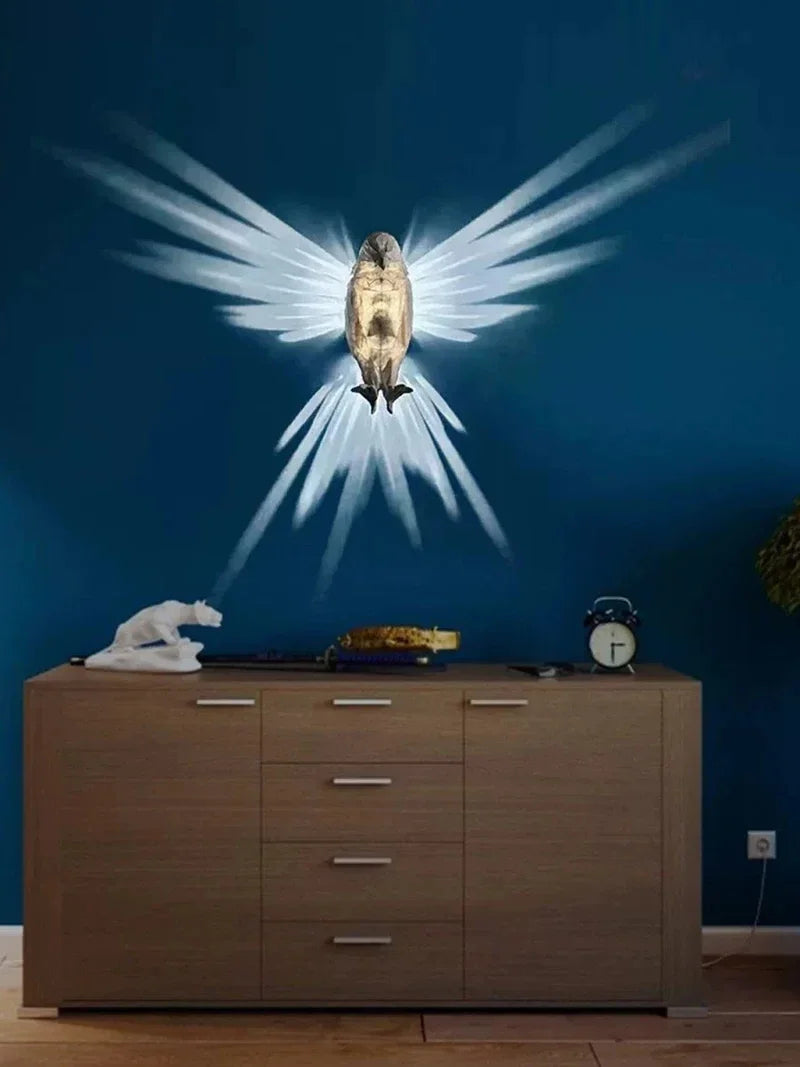 Lampe Murale en Forme d'Oiseau: Projecteur Créatif, Décor Moderne de Maison