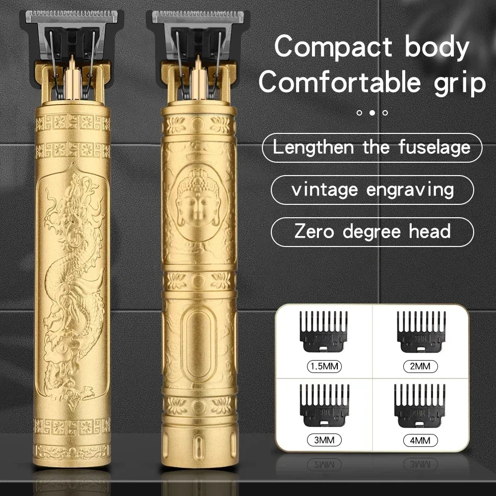 Nouvelle Tondeuse Vintage T9 2024 - Rasoir Électrique Rechargeable pour Hommes - Coupe-Cheveux, Taille-Barbe, Tondeuse à Cheveux Professionnelle - Promotion en Cours