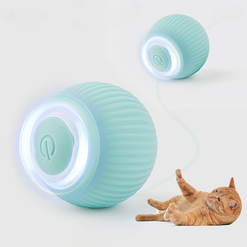 Balle Interactive pour Chat - Jouet Entraînement pour Chaton - Balle Électrique Automatique en Mouvement - Jouet Magique Électronique pour Chat