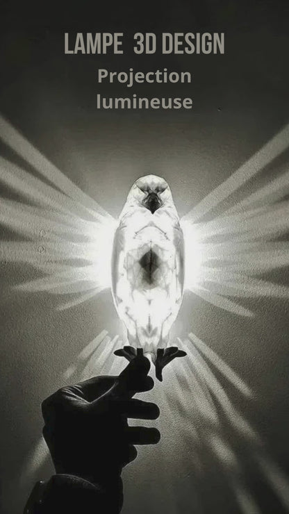 Lampe Murale en Forme d'Oiseau: Projecteur Créatif, Décor Moderne de Maison